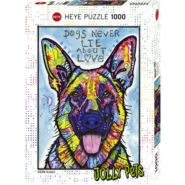 Puzzle 1000: Jolly Pets: Dogs Never Lie About Love