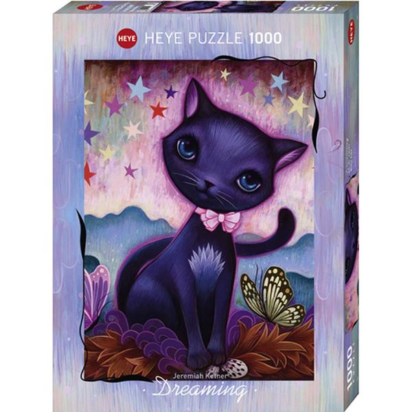 Puzzle 1000. Dreaming Black Kitty