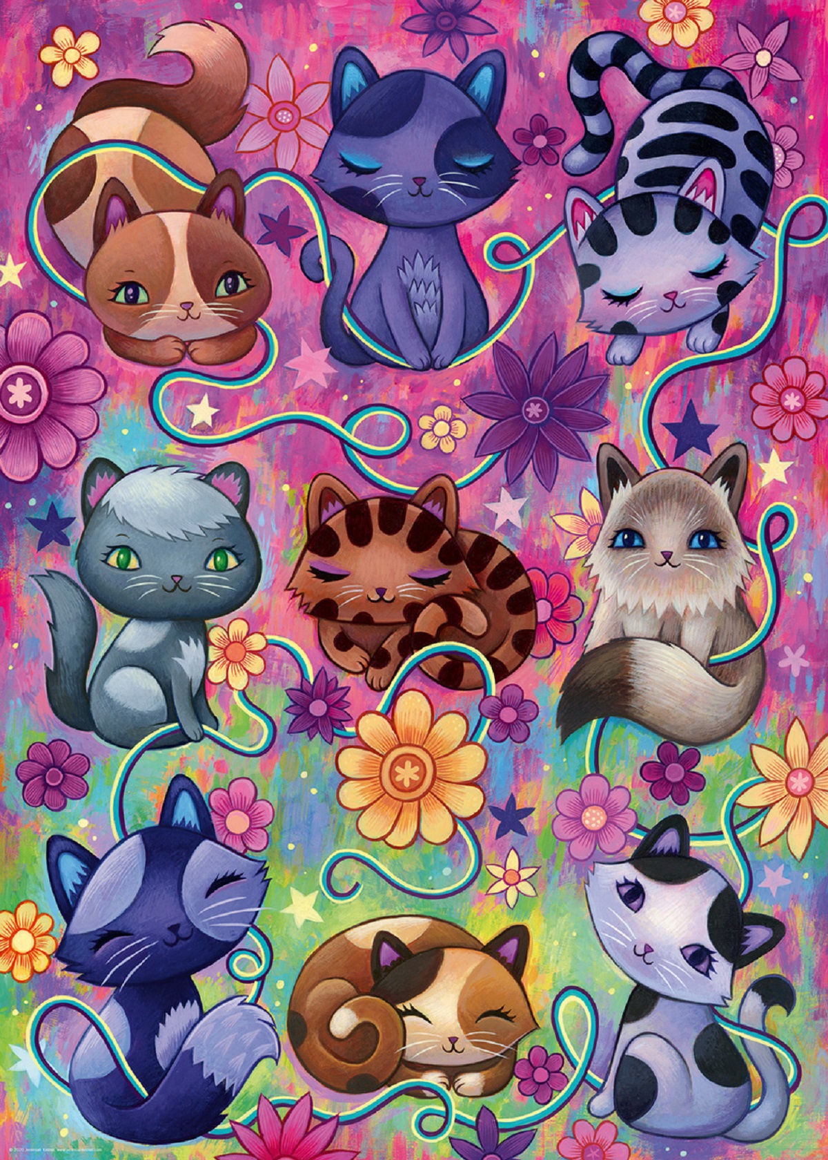 Puzzle 1000. Dreaming Kitty Cats