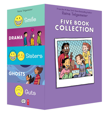 Raina Telgemeier Collection Box Set (Smile, Drama, Sisters, Ghosts, Guts) - Raina Telgemeier