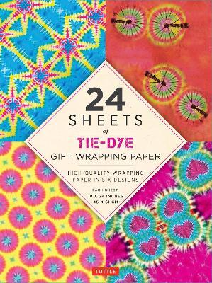 Tie-Dye Gift Wrapping Paper - 24 Sheets: High-Quality 18 X 24 (45 X 61 CM) Wrapping Paper - Tuttle Publishing