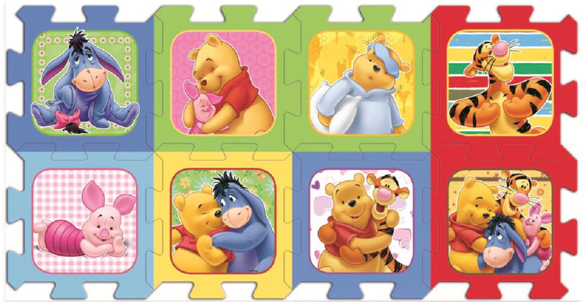 Puzzle pentru podea din spuma. Ursuletul Winnie the Pooh