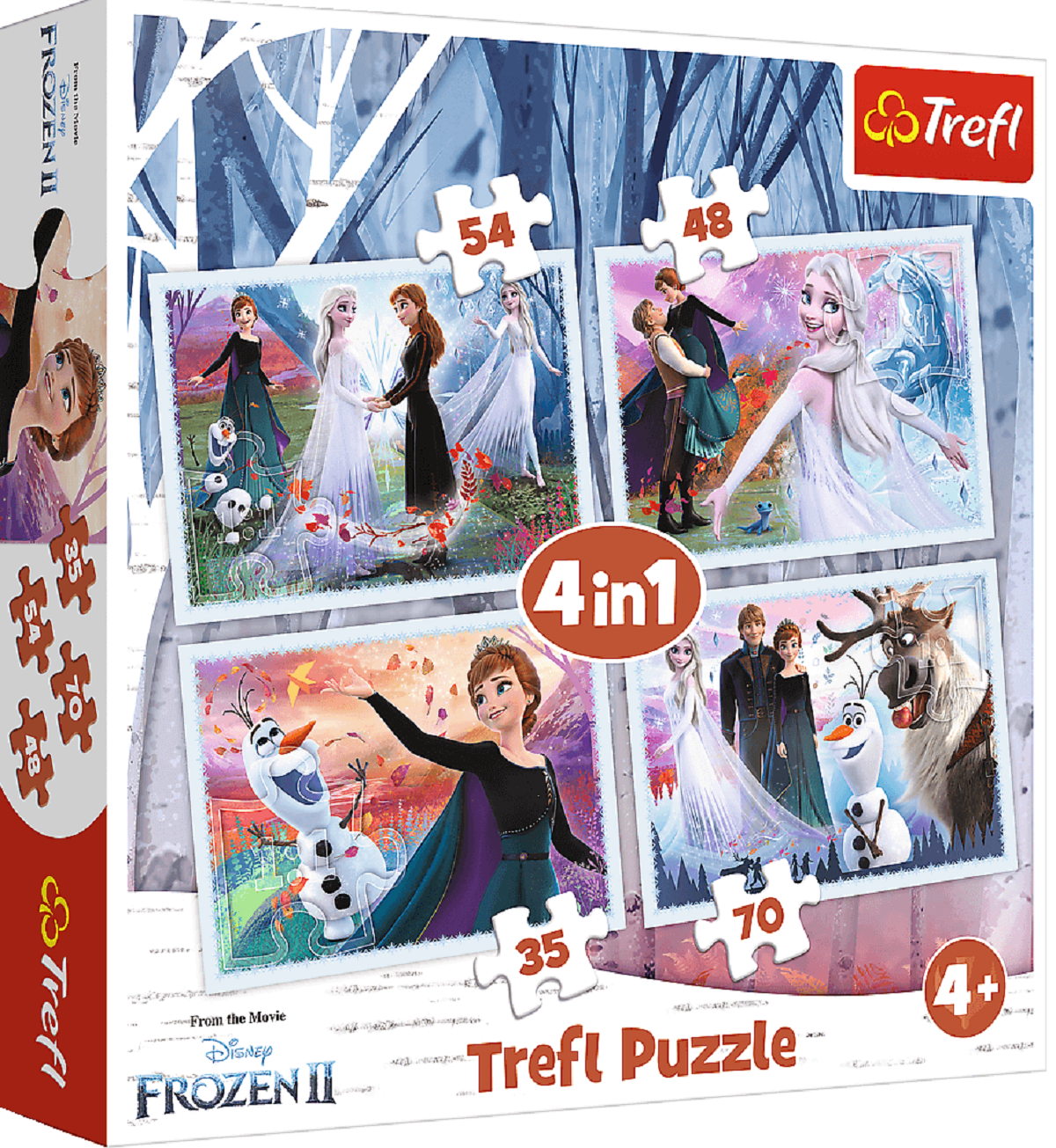 Puzzle 4 in 1. Frozen 2: Padurea magica