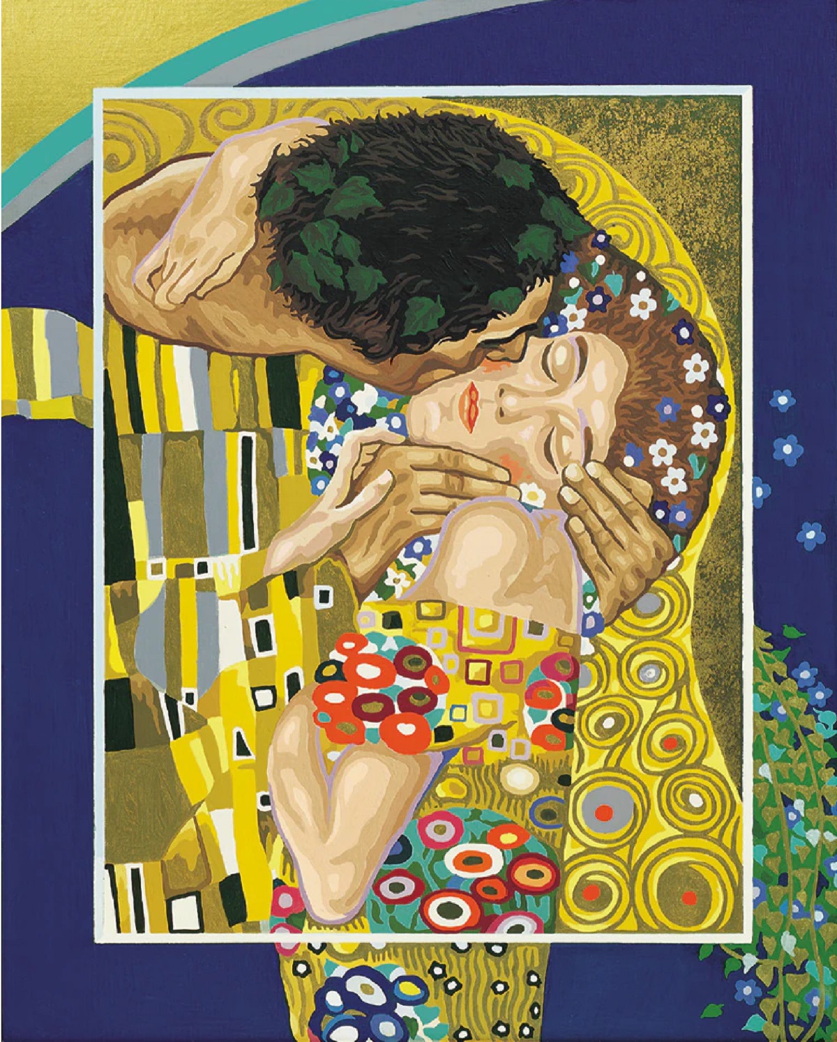 Kit pictura pe numere. Sarutul de Gustav Klimt