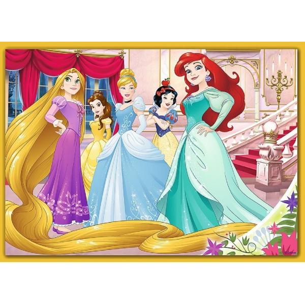Puzzle 4 in 1. Disney Princess: Ziua fericita