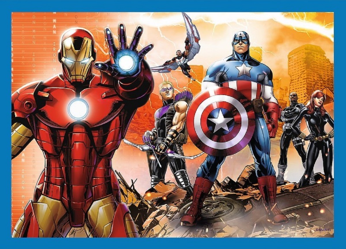 Puzzle 4 in 1. Avengers: Razbunatorii curajosi