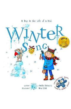 Coperta cărții 'Winter Song: A Day In The Life Of A Kid - A perfect children's story book collection. Look and Listen outside your'