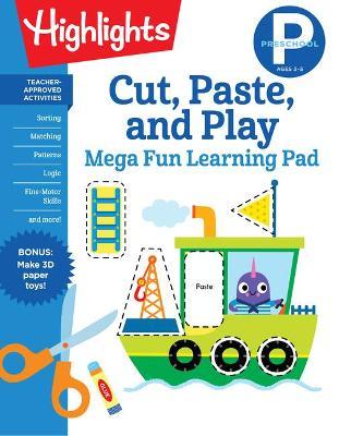 Preschool Cut, Paste, and Play Mega Fun Learning Pad - Highlights Learning