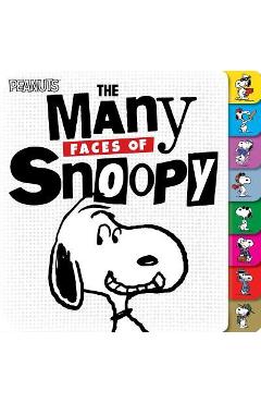 Coperta cărții 'The Many Faces of Snoopy - Charles M. Schulz'