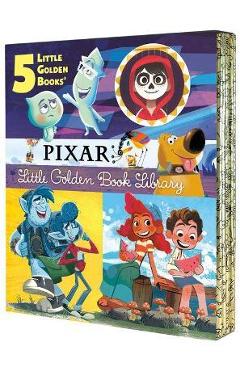 Coperta cărții 'Pixar Little Golden Book Library (Disney/Pixar): Coco, Up, Onward, Soul, Luca - Various'