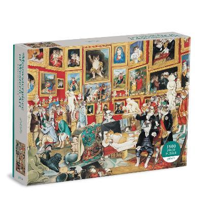Tribuna of the Uffizi Meowsterpiece of Western Art 1500 Piece Puzzle - Galison