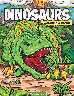 Dinosaurs Coloring Book: Awesome Coloring Pages with Fun Facts about T. Rex, Stegosaurus, Triceratops, and All Your Favorite Prehistoric Beasts - Matthew Clark