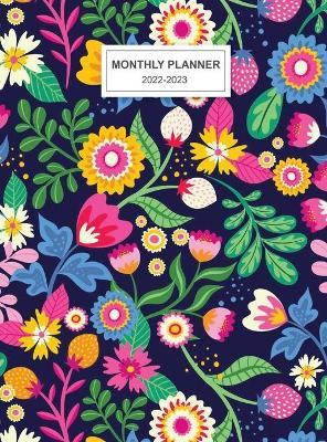 2022-2023 Monthly Planner: Large Two Year Planner with Floral Cover 24 Months Planner Jan 2022 - Dec 2023 Two Year Planner - Monthly Planner