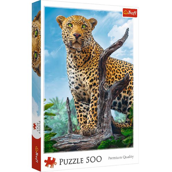 Puzzle 500. Leopard in Savana