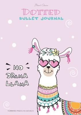 Dotted Bullet Journal - No Drama Llama: Medium A5 - 5.83X8.27 - Blank Classic