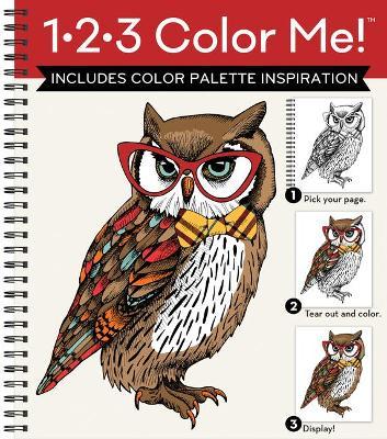 1-2-3 Color Me! (Adult Coloring Book with a Variety of Images - Owl Cover) - New Seasons
