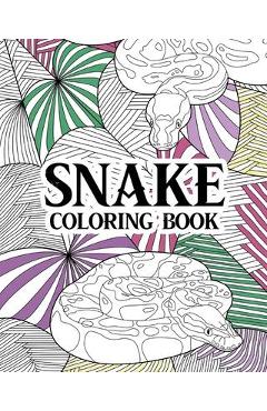 Coperta cărții 'Snake Coloring Book - Paperland'