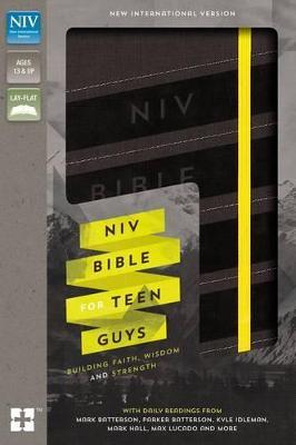 NIV, Bible for Teen Guys, Leathersoft, Charcoal, Elastic Closure: Building Faith, Wisdom and Strength - Zondervan