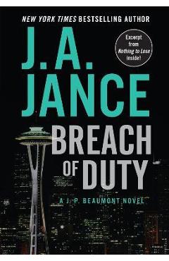 Coperta cărții 'Breach of Duty: A J. P. Beaumont Novel - J. A. Jance'