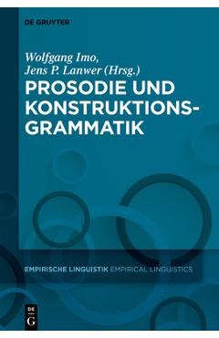Coperta cărții 'Prosodie Und Konstruktionsgrammatik - Wolfgang Imo'