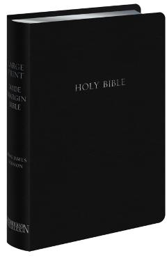Large Print Wide Margin Bible-KJV - Hendrickson Publishers