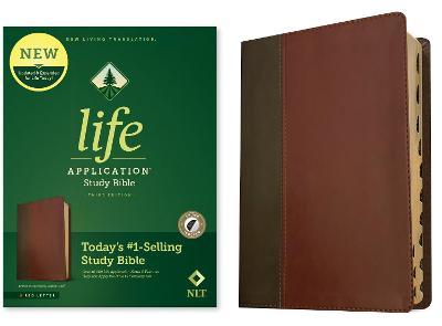 NLT Life Application Study Bible, Third Edition (Red Letter, Leatherlike, Brown/Tan, Indexed) - Tyndale