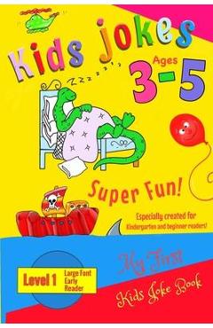 Poza produsului Kids Jokes age 3-5: A level 1 book especially created for kindergarten and beginner readers, preschool. - Emma Twintel