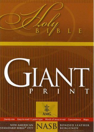 Giant Print Bible-NASB-Handy-Size - Warren Patrick Baker