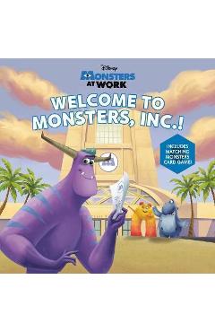 Coperta cărții 'Welcome to Monsters, Inc.! (Disney Monsters at Work) - Random House Disney'