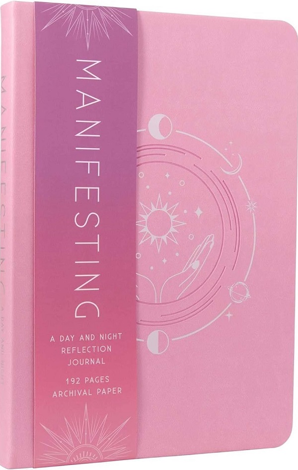 Coperta cărții 'Manifesting: A Day and Night Reflection Journal - Insights'