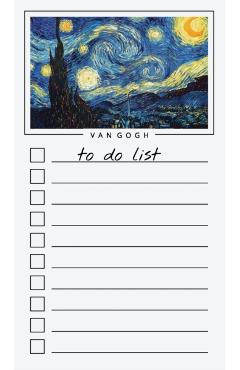 To Do List Notepad: Van Gogh Art, Checklist, Task Planner for Grocery Shopping, Planning, Organizing - Get List Done