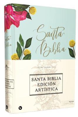 Reina Valera 1960 Santa Biblia Edici�n Art�stica, Tapa Dura/Tela, Floral, Canto Con Dise�o, Letra Roja - Vida