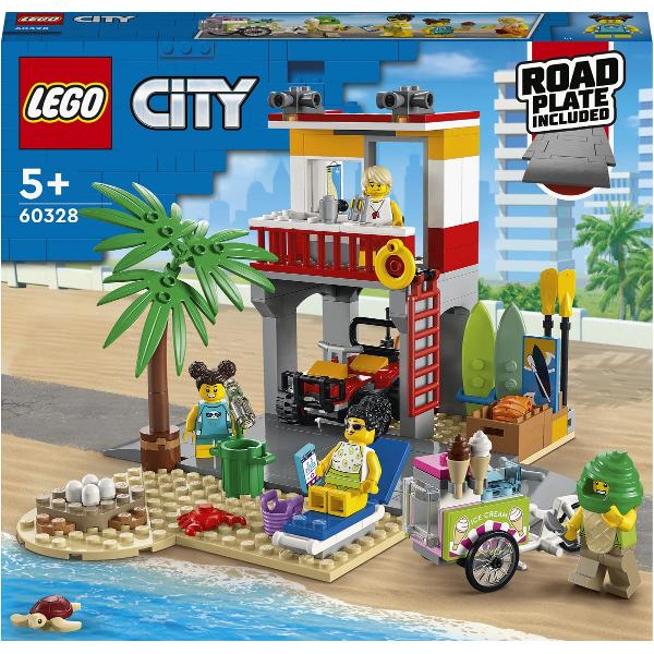 Lego City. Post de salvamar pe plaja
