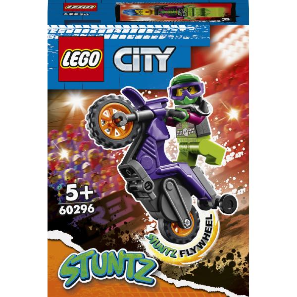 Lego City. Stuntz motocicleta de cascadorie pe roata din spate