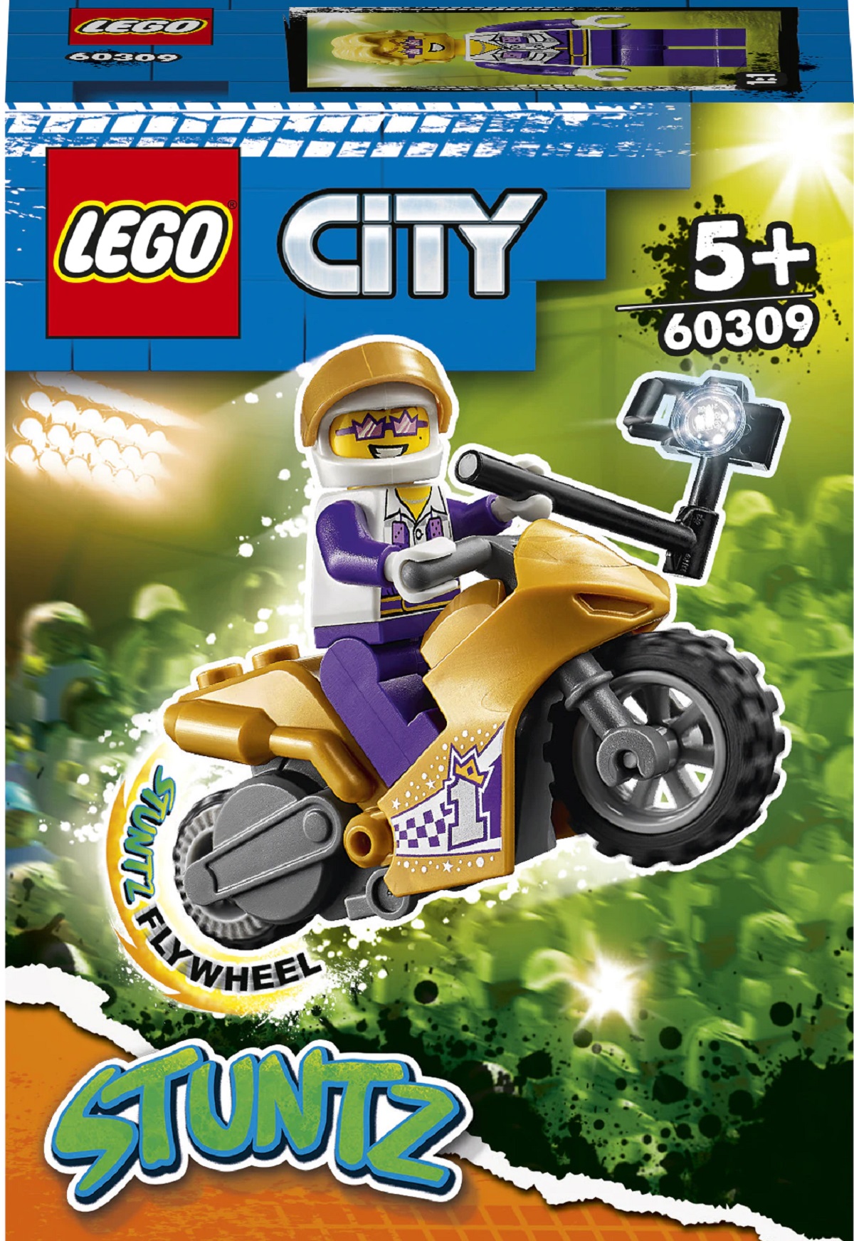 Lego City. Stuntz motocicleta de cascadorie cu selfie