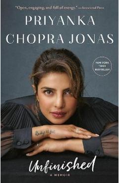 Coperta cărții 'Unfinished: A Memoir - Priyanka Chopra Jonas'
