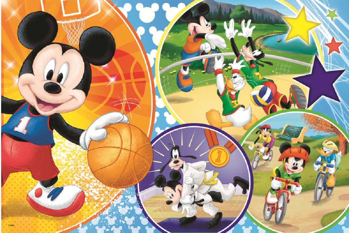 Puzzle 24 maxi. Mickey Mouse: Este timpul pentru sport