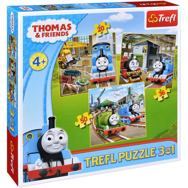 Puzzle 3 in 1. Thomas intra in actiune