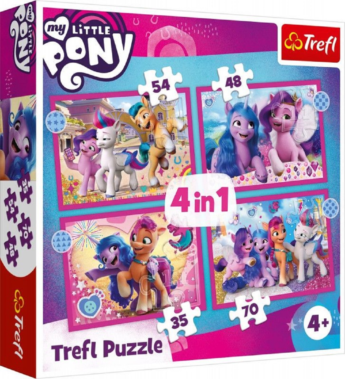 Puzzle 4 in 1. My Little Pony: Poneii colorati