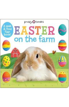 Coperta cărții 'Easter on the Farm: A Seek & Find Flap Book - Roger Priddy'