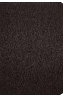 Coperta cărții 'ESV Large Print Compact Bible (Buffalo Leather, Deep Brown) -'