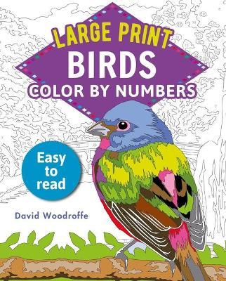 Large Print Color by Numbers Birds: Easy-To-Read - David Woodroffe