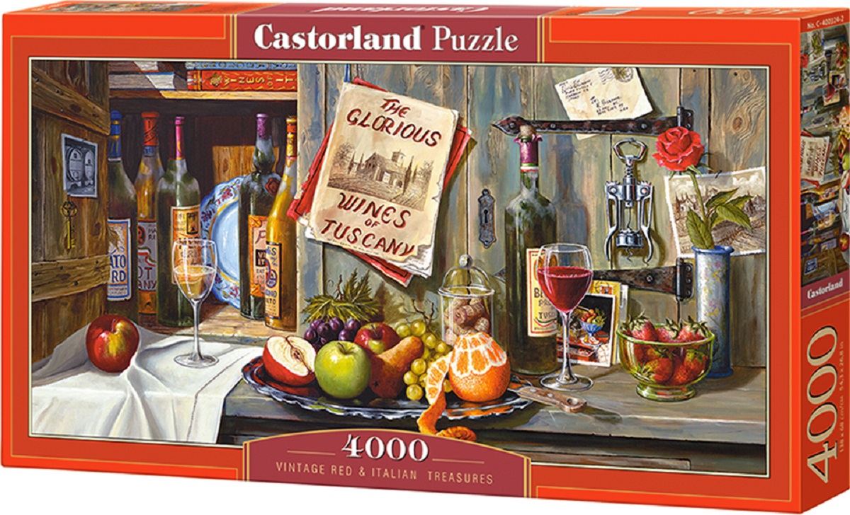Puzzle 4000. Vintage Red and Italian Treasures