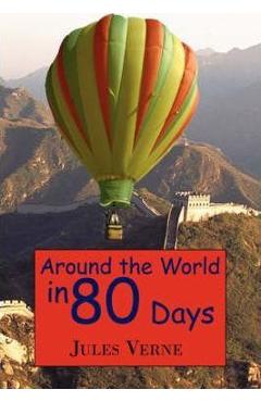 Coperta cărții 'Around the World in 80 Days - Jules Verne'