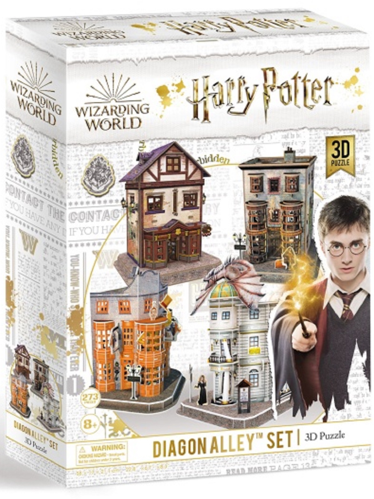 Puzzle 3D. Harry Potter 4 in 1: Aleea Diagon