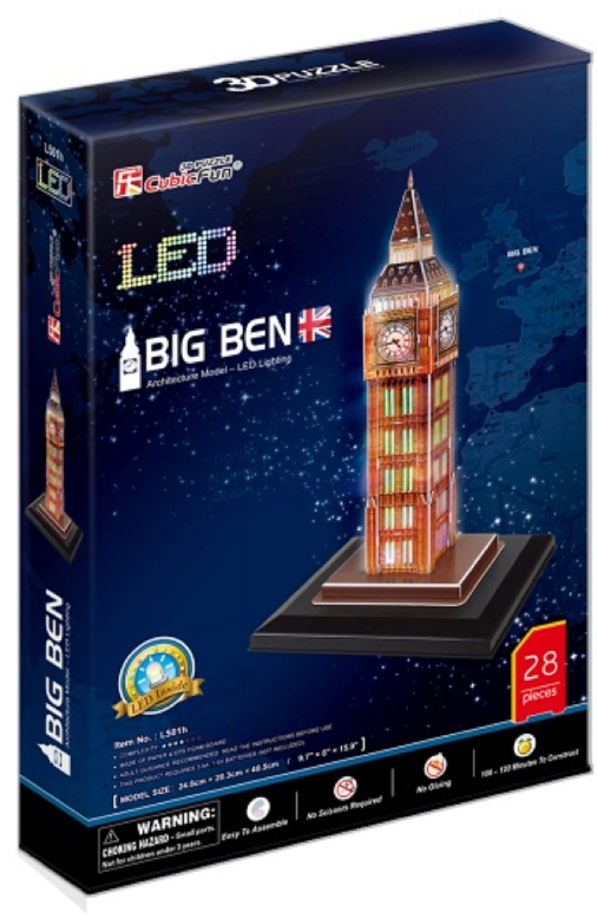 Puzzle 3D Led. Big Ben