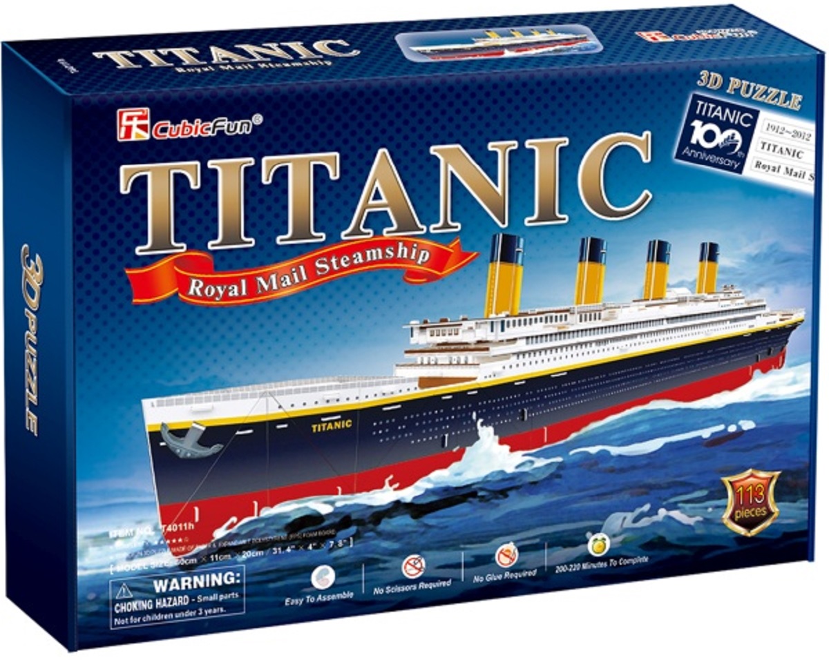 Puzzle 3D. Nava mare Titanic