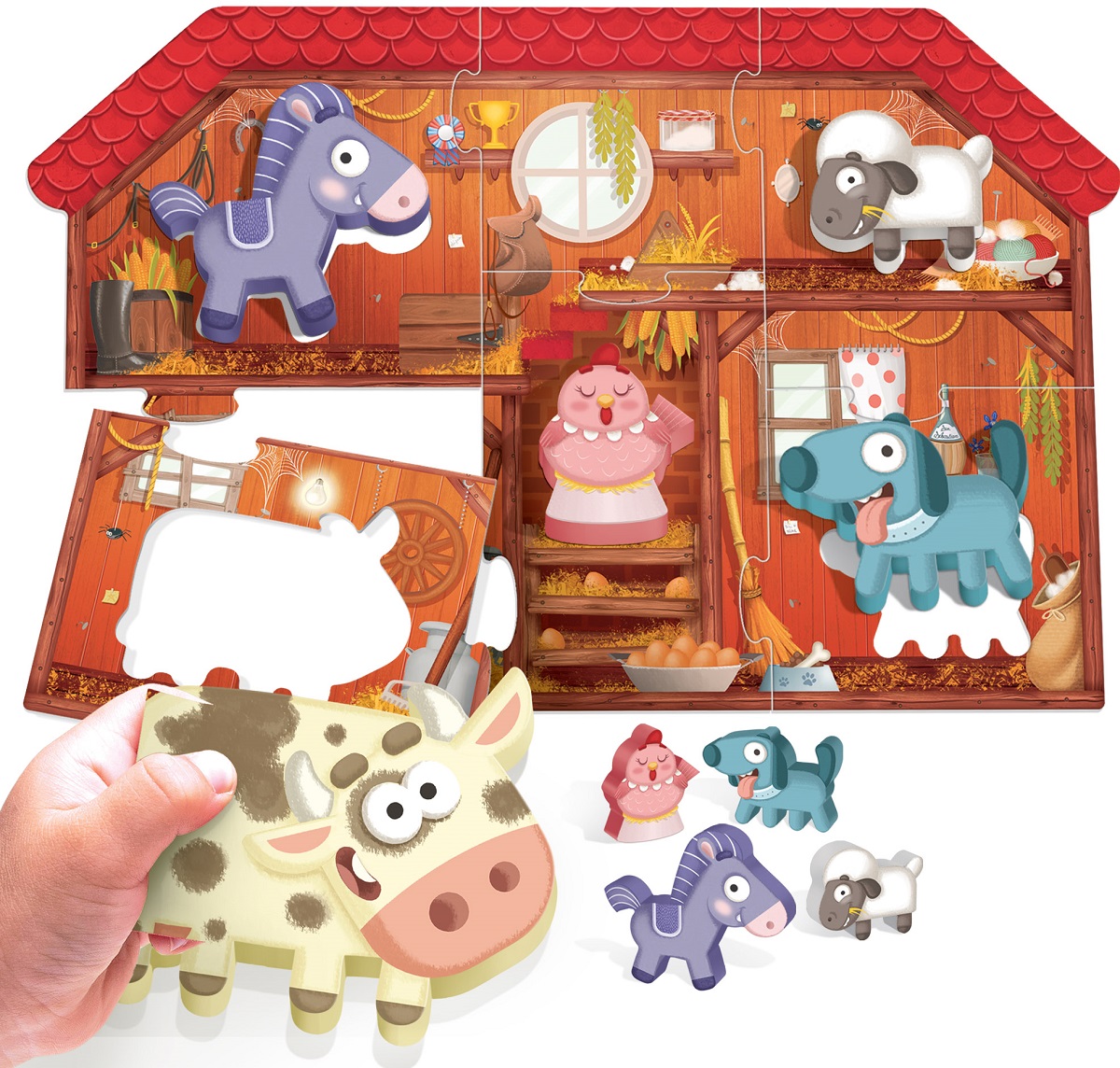 Montessori. Primul meu puzzle: Ferma