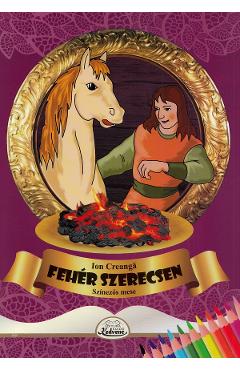 Coperta cărții 'Fehér szerecsen. Színezős mese'