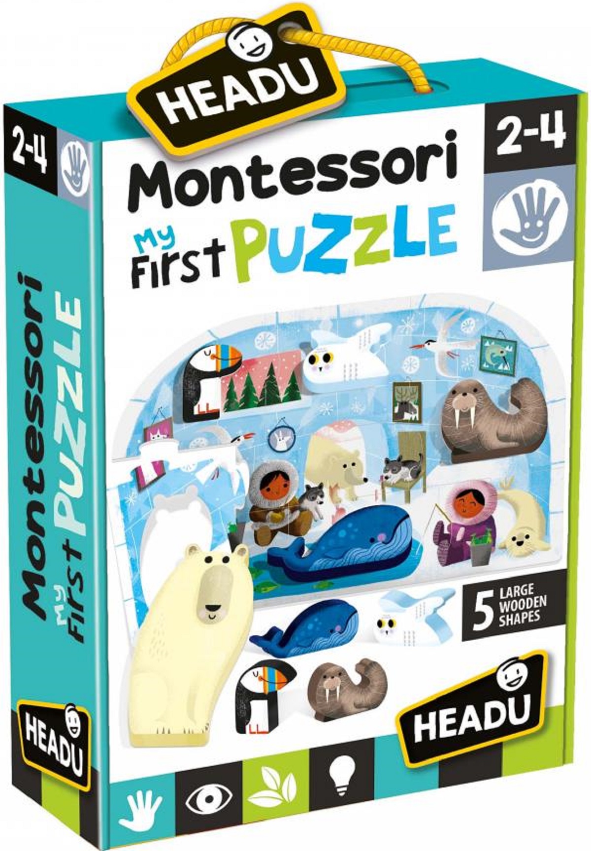 Montessori. Primul meu puzzle: Polul nord